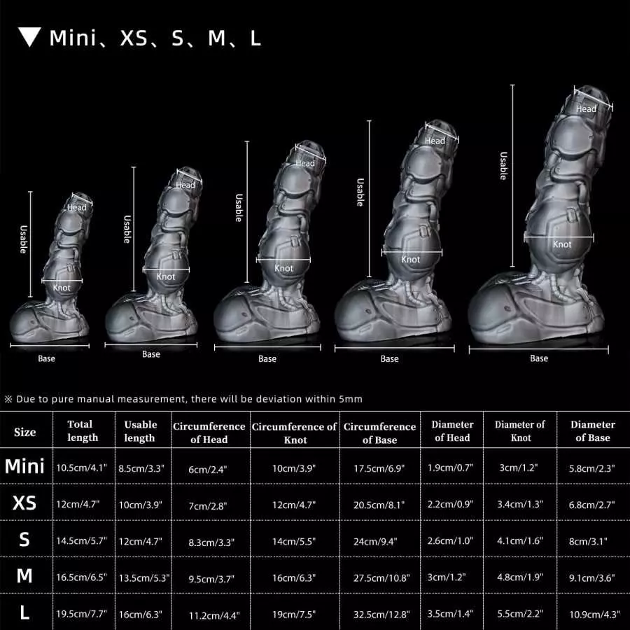 Nothosaur「Rocco」7.7 Inch Fantasy Knot Anal Plug,Unique Design Dildo with Strong Suction Cup for Hands-Free Play, Yellow, L