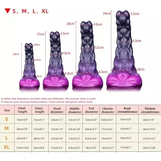 11.8 inch Nothosaur (Taurus) Realistic Medium Soft Platinum Silicone Dildo with Suction Cup, Unique Design Hands-Free Play Sex A