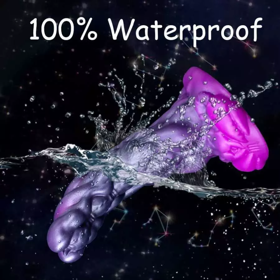 11.8 inch Nothosaur (Taurus) Realistic Medium Soft Platinum Silicone Dildo with Suction Cup, Unique Design Hands-Free Play Sex A