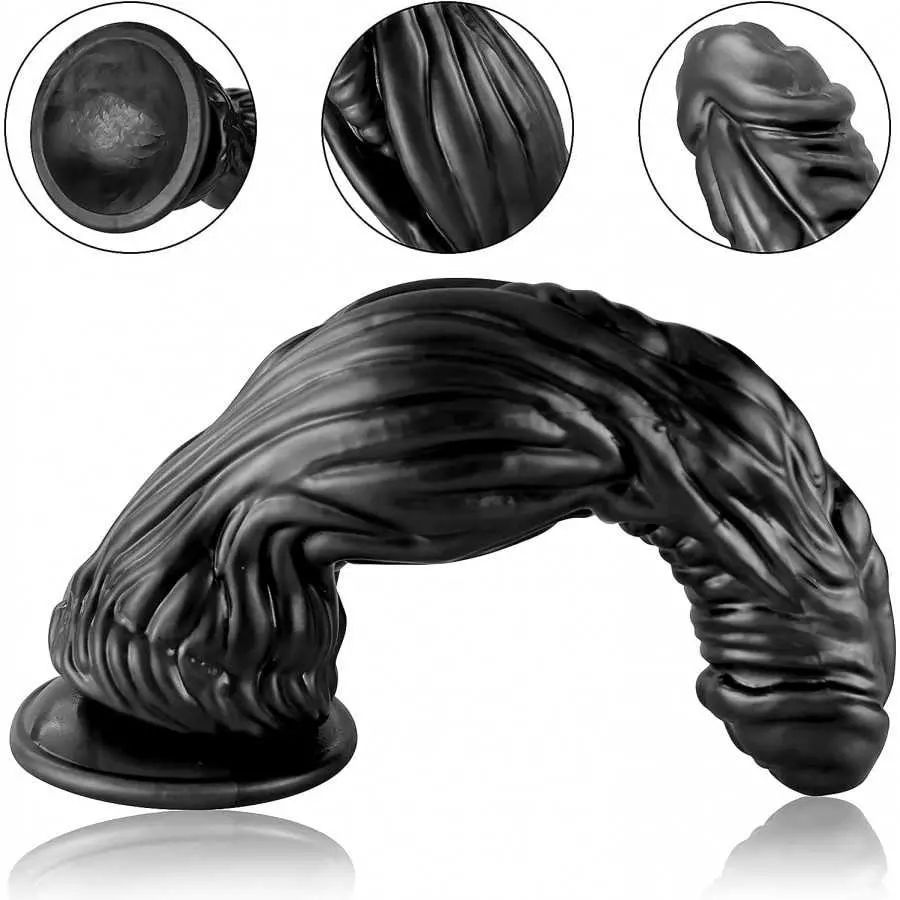 FST G-spot Dildo with Strong Suction Cup, 10.6'' Huge Animal Realistic Penis Prostate Massager for Anal Vaginal Masturbation