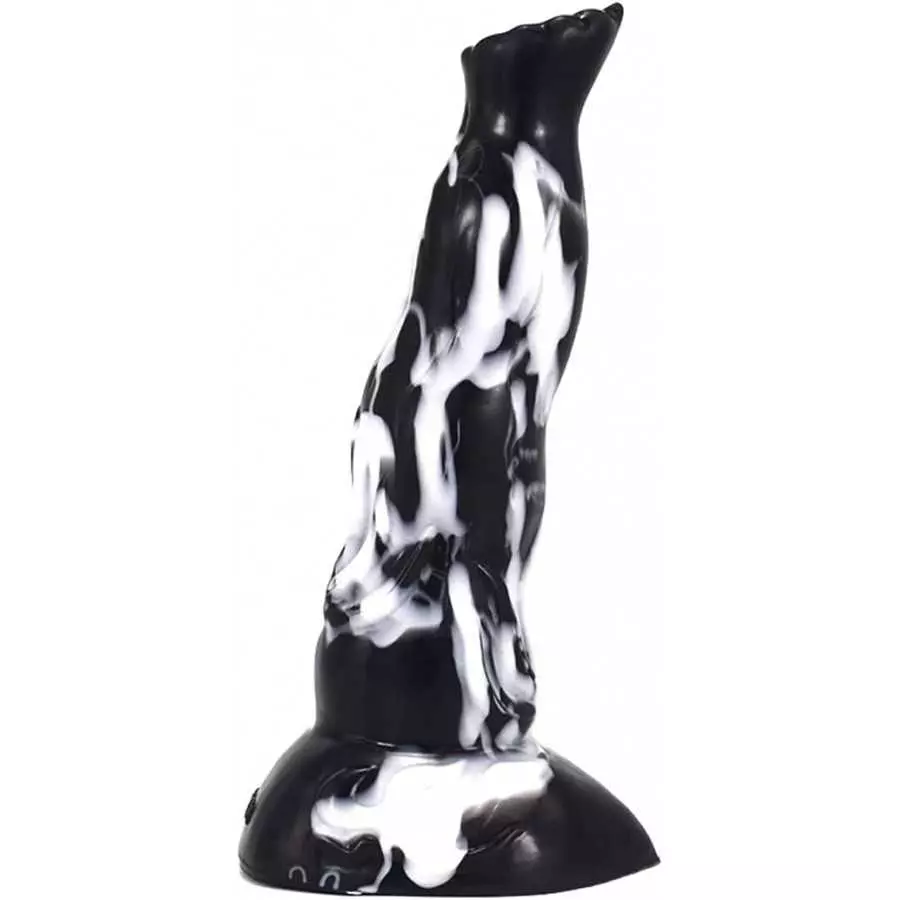 Soft Silicone Irregular Multi Colored Dildo Anal Toy Flexible Stimulate Gift for Lover (Red+Yellow+White)