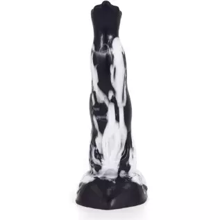 Soft Silicone Irregular Multi Colored Dildo Anal Toy Flexible Stimulate Gift for Lover (Red+Yellow+White)