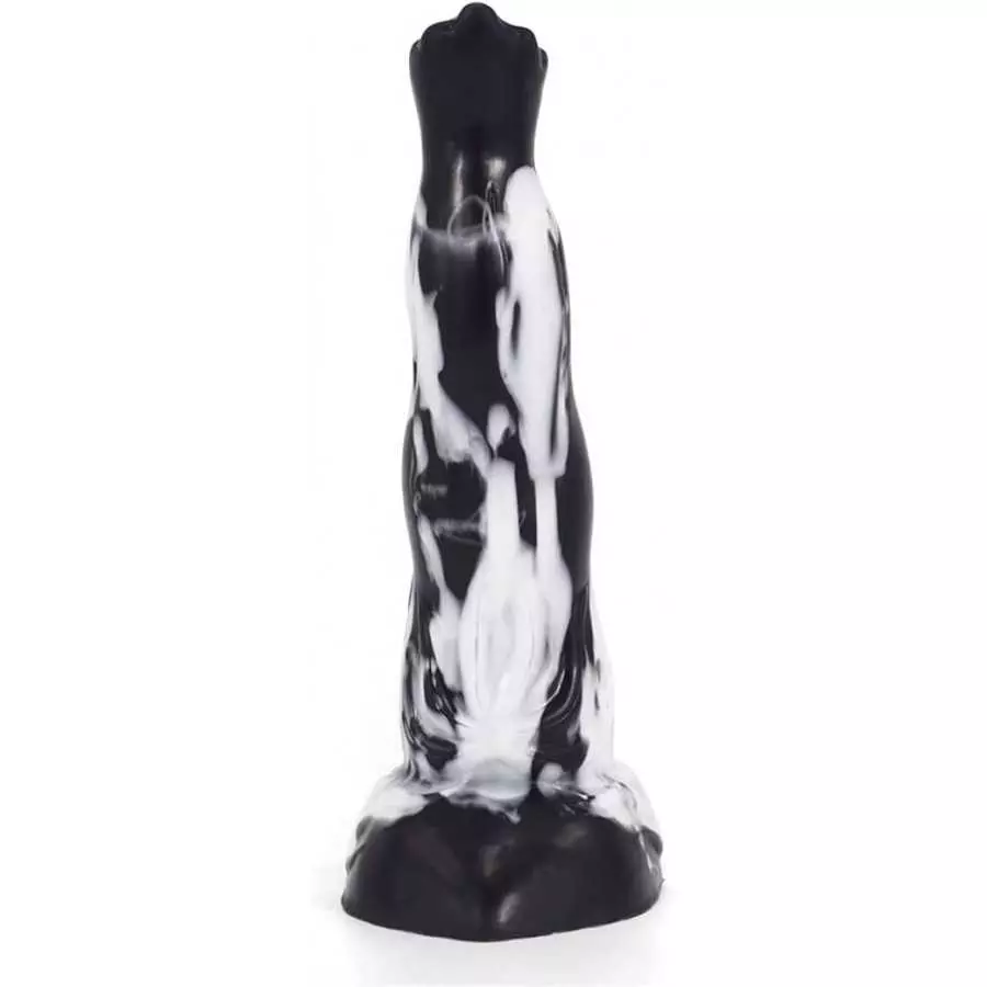 Soft Silicone Irregular Multi Colored Dildo Anal Toy Flexible Stimulate Gift for Lover (Red+Yellow+White)