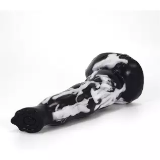 Soft Silicone Irregular Multi Colored Dildo Anal Toy Flexible Stimulate Gift for Lover (Red+Yellow+White)