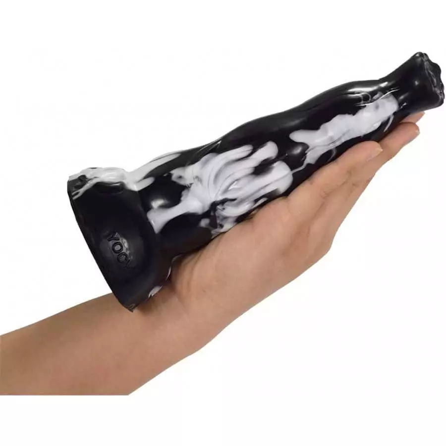 Soft Silicone Irregular Multi Colored Dildo Anal Toy Flexible Stimulate Gift for Lover (Red+Yellow+White)