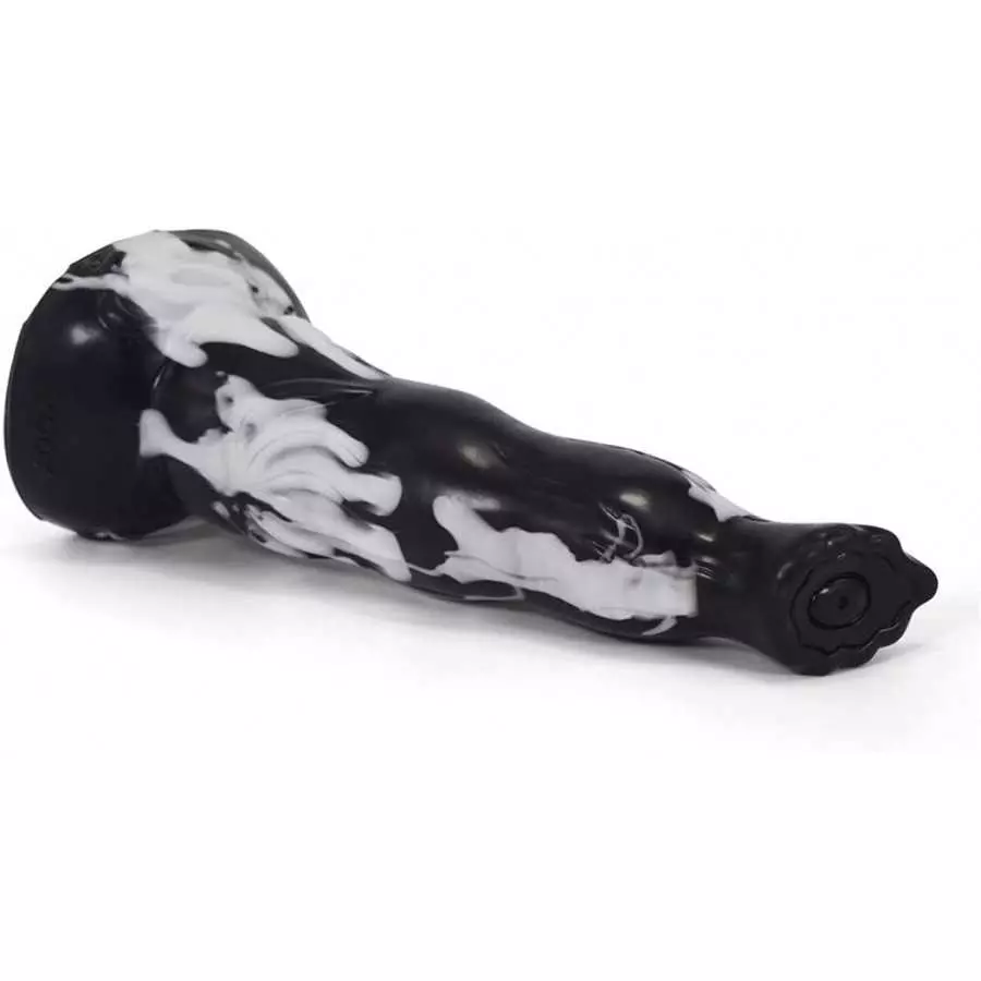 Soft Silicone Irregular Multi Colored Dildo Anal Toy Flexible Stimulate Gift for Lover (Red+Yellow+White)