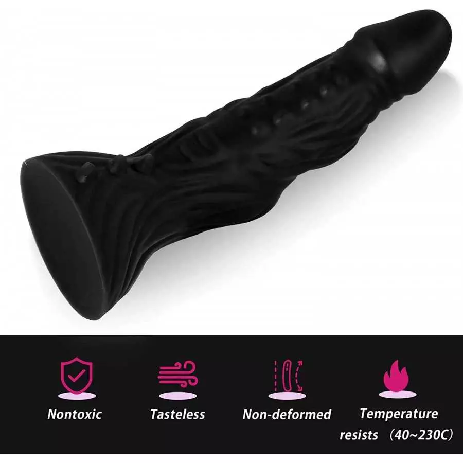DHJ&NANA 8.3In Realistic Huge Dildo ,DHJ&NANA Monster Anal Dildo with Strong Suction Cup,Premium Silicone Dildo for Anal Play Ha