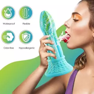 Hismith Huge Dildo Amazing Dildo Realistc Silicone Dildo with Strong Suction Cup for Hands-Free Play,Body-Safe Material Anal Sex