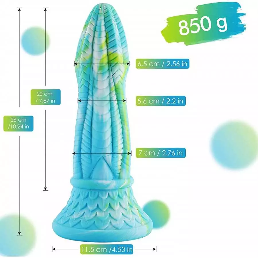 Hismith Huge Dildo Amazing Dildo Realistc Silicone Dildo with Strong Suction Cup for Hands-Free Play,Body-Safe Material Anal Sex