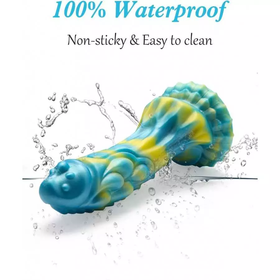 Realistic Dragon Dildo for Women: 8.2 Inches Soft Liquid Silicone Dildo with Strong Suction Cup, Hands-Free Anal Play Massage fo