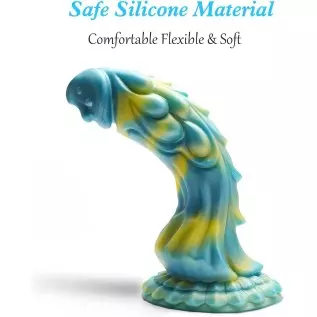 Realistic Dragon Dildo for Women: 8.2 Inches Soft Liquid Silicone Dildo with Strong Suction Cup, Hands-Free Anal Play Massage fo