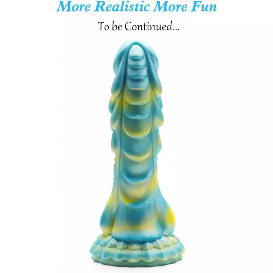 Realistic Dragon Dildo for Women: 8.2 Inches Soft Liquid Silicone Dildo with Strong Suction Cup, Hands-Free Anal Play Massage fo