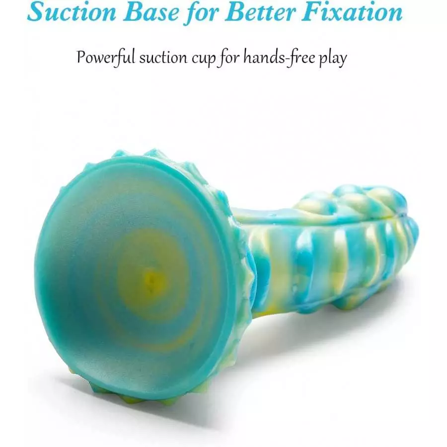 Realistic Dragon Dildo for Women: 8.2 Inches Soft Liquid Silicone Dildo with Strong Suction Cup, Hands-Free Anal Play Massage fo