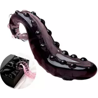 Yoni Pleasure Palace G-Spot Dildo Sacred Squirter - Clear Dildo for G-Spot, Glass Dildo Toy for Women, Massage Wand Body-Safe Ma