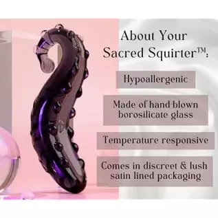 Yoni Pleasure Palace G-Spot Dildo Sacred Squirter - Clear Dildo for G-Spot, Glass Dildo Toy for Women, Massage Wand Body-Safe Ma Yoni Pleasure Palace G-Spot Dildo Sacred Squirter - Clear Dildo for G-Spot, Glass Dildo Toy for Women, Massage Wand Body-Safe Ma