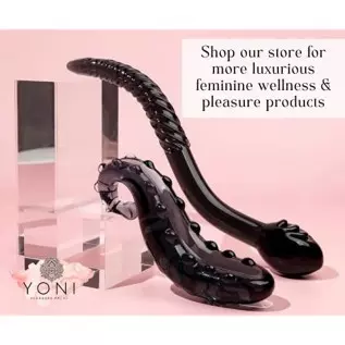 Yoni Pleasure Palace G-Spot Dildo Sacred Squirter - Clear Dildo for G-Spot, Glass Dildo Toy for Women, Massage Wand Body-Safe Ma Yoni Pleasure Palace G-Spot Dildo Sacred Squirter - Clear Dildo for G-Spot, Glass Dildo Toy for Women, Massage Wand Body-Safe Ma