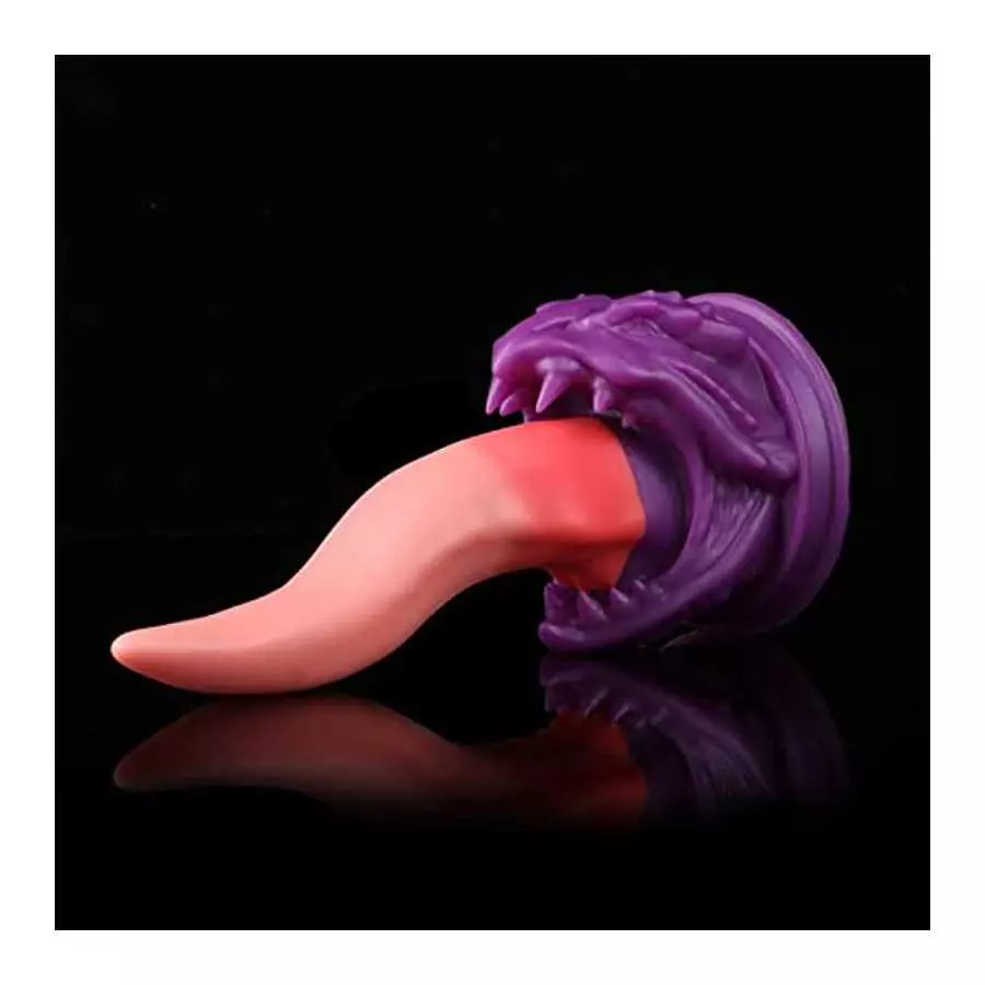 Nothosaur「Ladon's Tongue」7.9 inch Realistic Platinum Silicone Dildo Strong Suction Cup Ultra Soft Lifelike Thick Anal Dildo with