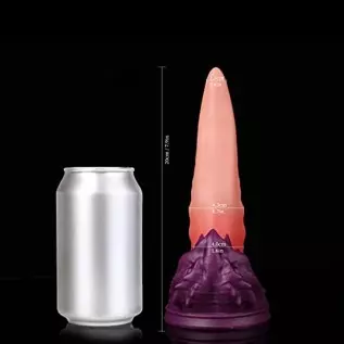 Nothosaur「Ladon's Tongue」7.9 inch Realistic Platinum Silicone Dildo Strong Suction Cup Ultra Soft Lifelike Thick Anal Dildo with