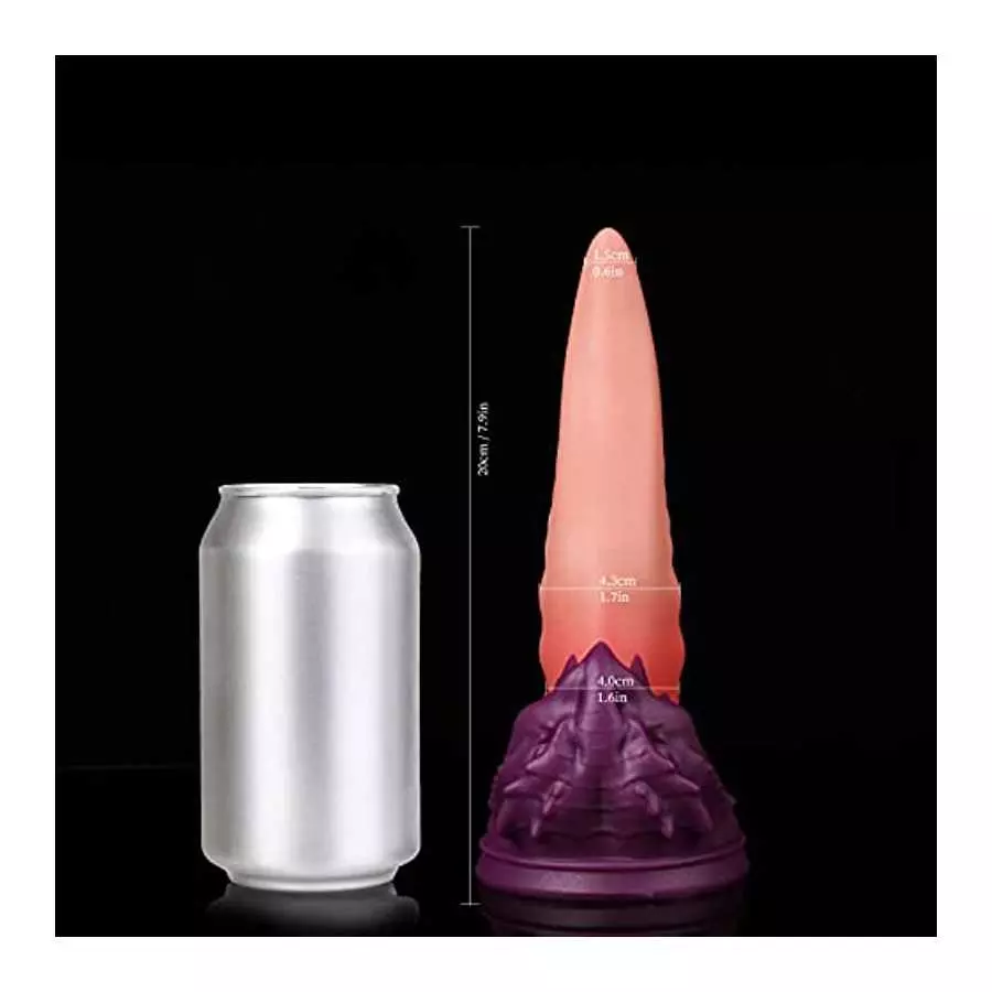 Nothosaur「Ladon's Tongue」7.9 inch Realistic Platinum Silicone Dildo Strong Suction Cup Ultra Soft Lifelike Thick Anal Dildo with