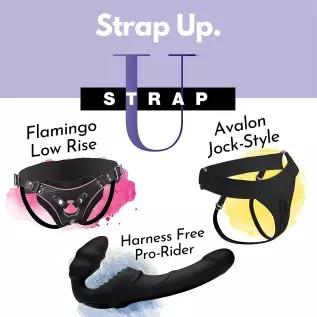 Strap U Bodice Corset Style Strap On Harness for Women, Men and Adult Couples, Fully Adjustable Waist, Vegan Friendly Leatherett