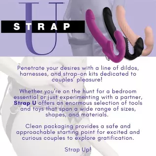 Strap U Bodice Corset Style Strap On Harness for Women, Men and Adult Couples, Fully Adjustable Waist, Vegan Friendly Leatherett