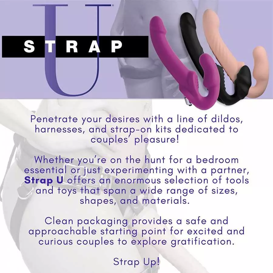 Strap U Bodice Corset Style Strap On Harness for Women, Men and Adult Couples, Fully Adjustable Waist, Vegan Friendly Leatherett