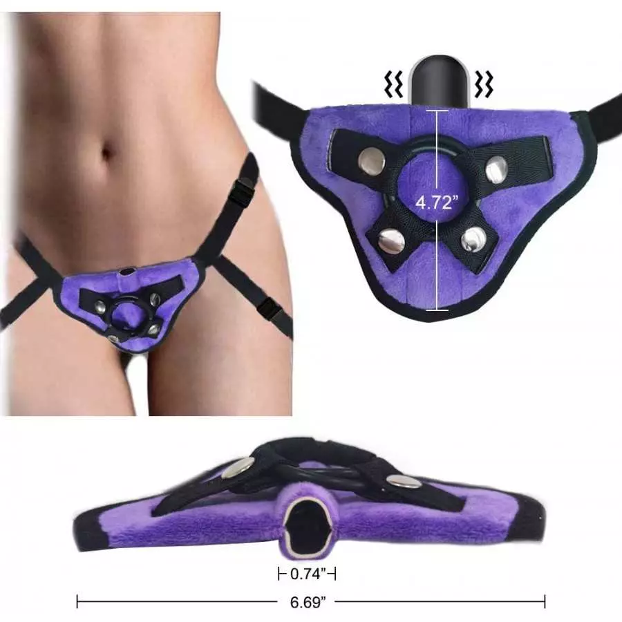 Strap on Harness, Strap-on Harness for Beginners, Sex Toys for Lesbian Couples, Strap on Harness for Dildos with Bullet Vibrator