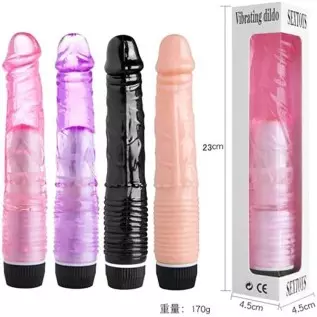 Crystal Jelly Vibrating Dildo Crystal Jelly Vibrating Dildo