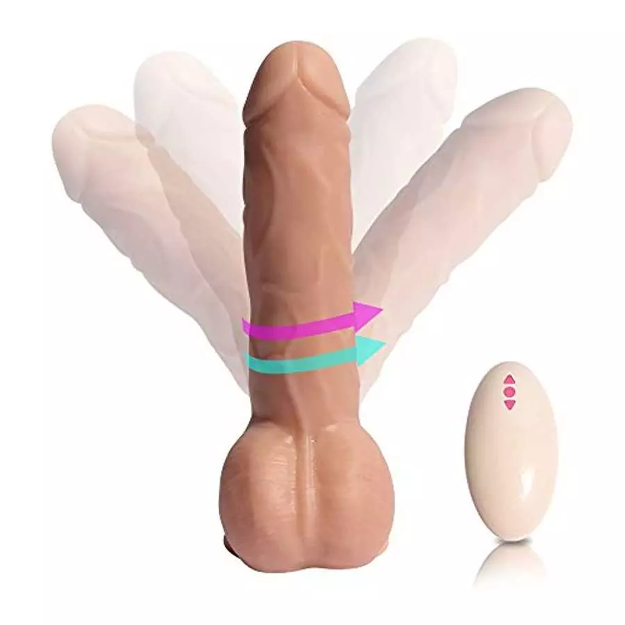 Silicone Double Layer Realistic Dildo 369 Degrees Vibrating Dildo Thrusting Vibrator with Rotating ,20 Vibration Modes Dildos Ad Silicone Double Layer Realistic Dildo 369 Degrees Vibrating Dildo Thrusting Vibrator with Rotating ,20 Vibration Modes Dildos Ad