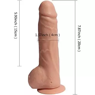 Silicone Double Layer Realistic Dildo 369 Degrees Vibrating Dildo Thrusting Vibrator with Rotating ,20 Vibration Modes Dildos Ad