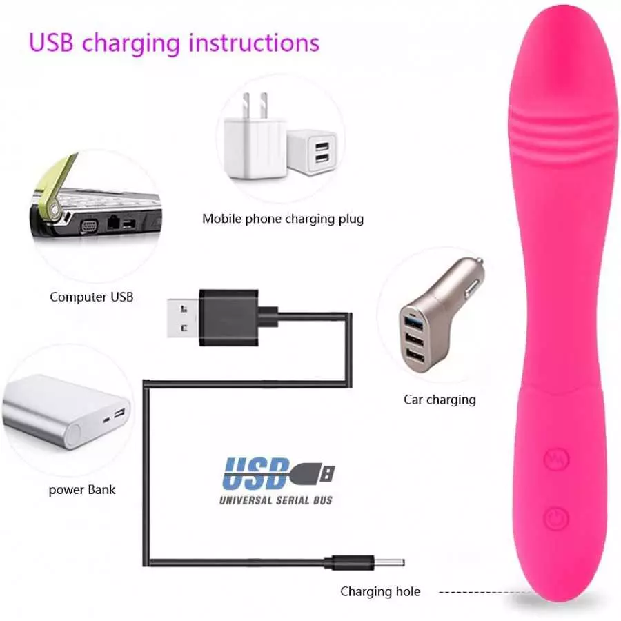 Powerful G Spot Vibrator, 10 Vibrations Modes Dildo Sex Toy for Clitoris G-spot Stimulation, Waterproof Female Vibrating Dildo A