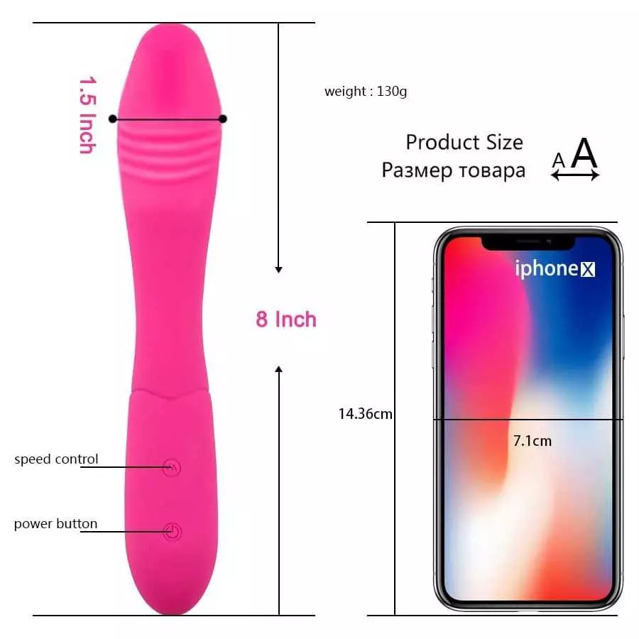 Powerful G Spot Vibrator, 10 Vibrations Modes Dildo Sex Toy for Clitoris G-spot Stimulation, Waterproof Female Vibrating Dildo A
