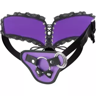 Strap-on Harness Adjustable Universal Adult Sex Toy with 3 Different Sized O-Rings Suction Cup Dildo Compatible Harness, Accommo