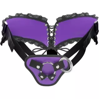 Strap-on Harness Adjustable Universal Adult Sex Toy with 3 Different Sized O-Rings Suction Cup Dildo Compatible Harness, Accommo