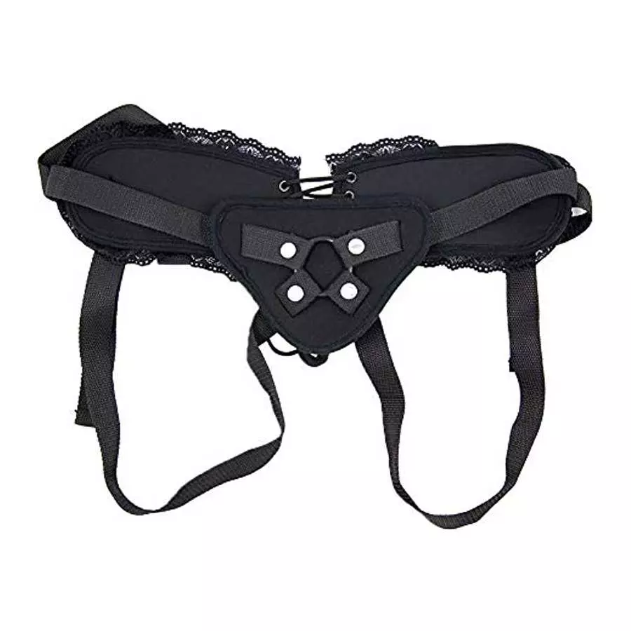 Adjustable Strap On Harness, Bondage Unisex Strap-on with O Ring and Lace for Strapless Strap-On Dildo, Adult Sex Toy for Men Wo