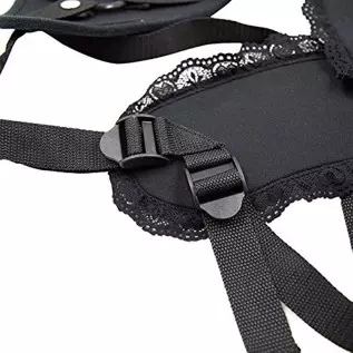 Adjustable Strap On Harness, Bondage Unisex Strap-on with O Ring and Lace for Strapless Strap-On Dildo, Adult Sex Toy for Men Wo