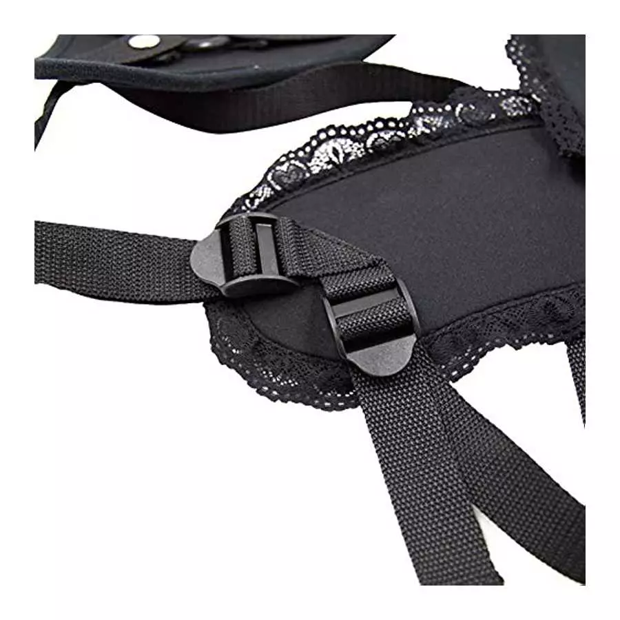 Adjustable Strap On Harness, Bondage Unisex Strap-on with O Ring and Lace for Strapless Strap-On Dildo, Adult Sex Toy for Men Wo