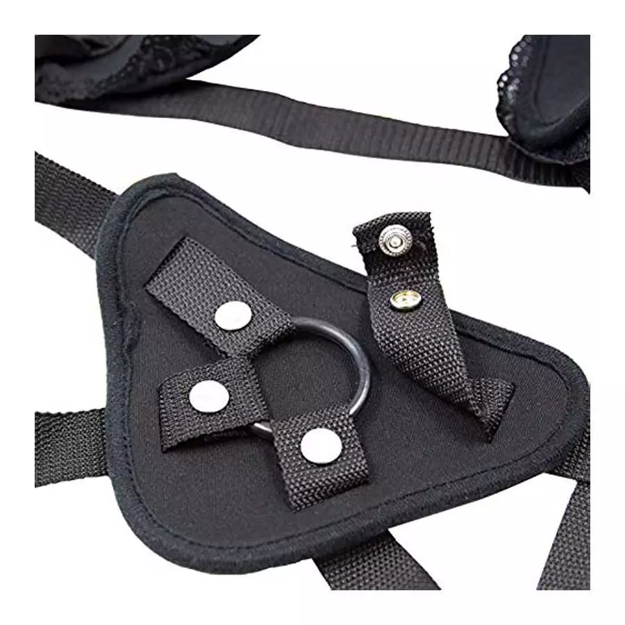 Adjustable Strap On Harness, Bondage Unisex Strap-on with O Ring and Lace for Strapless Strap-On Dildo, Adult Sex Toy for Men Wo