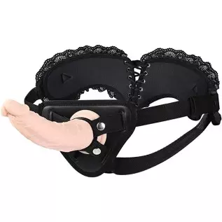 Strap-on Dildo Sex Toys for Couples - UTIMI Strap on Harness Wearable 8.3 inches Realistic Silicone Dildo for G Spot Stimulator