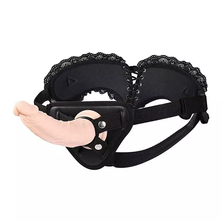 Strap-on Dildo Sex Toys for Couples - UTIMI Strap on Harness Wearable 8.3 inches Realistic Silicone Dildo for G Spot Stimulator