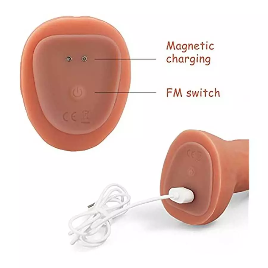 Real Dildos with 10 Vibration Modes, Suitable for Real Dildos for Beginners. Flexible, Realistic Cock with Curved Shaft and Ball