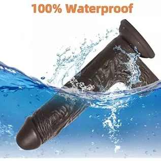 Rotating Realistic Dildo Vibrator with Suction Cup, Realistic Silicone Vibrating Dildo with 10 Speeds & Boost Modes, 8.6 Inch G 