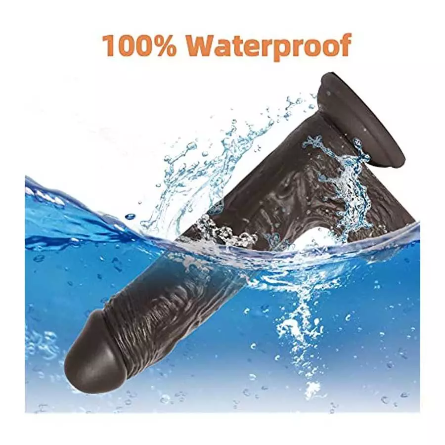 Rotating Realistic Dildo Vibrator with Suction Cup, Realistic Silicone Vibrating Dildo with 10 Speeds & Boost Modes, 8.6 Inch G 