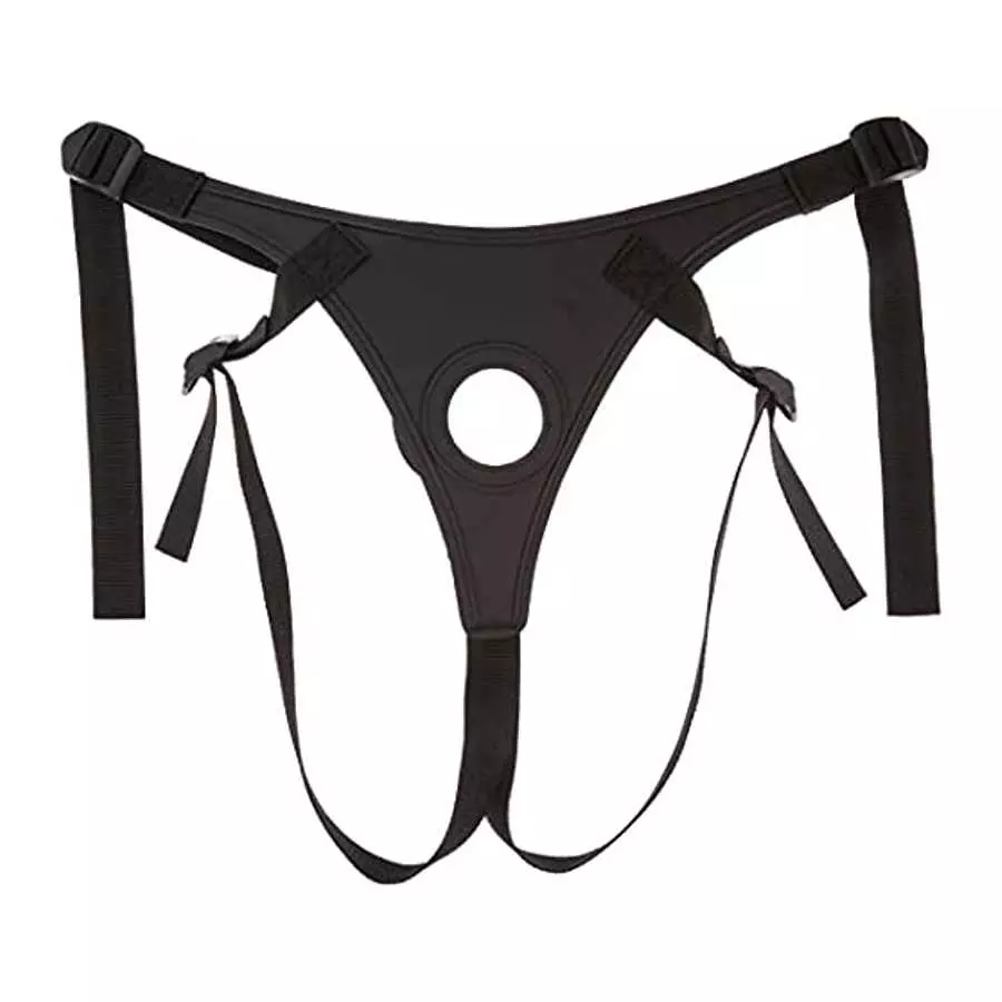 Strap U Double Charmer Premium Silicone Double Dildo Set Penetration with Harness for Women, Men, & Couples, Silicone G-spot Ana