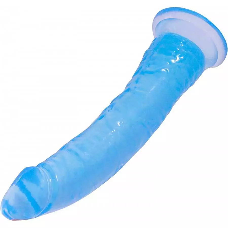Harness Strap-on Dildo, 7.87" Blue Dildos Anal Plug with Strong Suction Cup Sex Toys for Lesbian