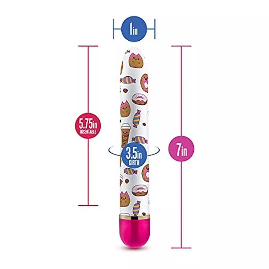 Blush The Collection 7” Adjustable Multi-Speed Vibrator, Waterproof, Slim Line, Sex Toy for Women, Sex Toy for Couples