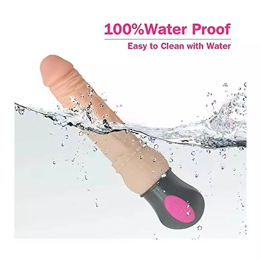 LANWAN Dildo with Heating 10.6 inch Vibrator Wand Massage Vibration Realistic Dong for Couples Pleasure Waterproof Sex Toys
