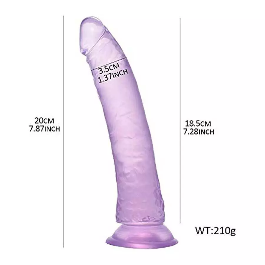 Lesbian Strap On Dildo Dong with Adjustable Harness Realistic Penis Anal Sex Toys for Woman Couples(Purple)