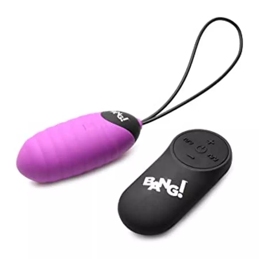 28X Ribbed Silicone Vibrating Egg with Remote Control