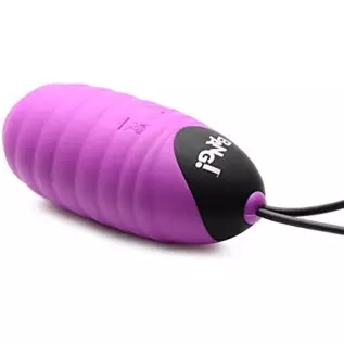 28X Ribbed Silicone Vibrating Egg with Remote Control